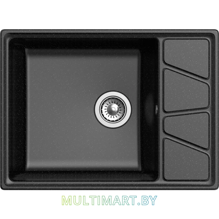 Кухонная мойка GranFest GF-V-680L (черный)